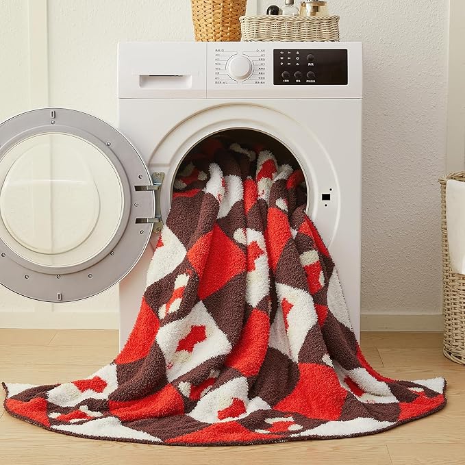 CYMULA Christmas Knit Throw Blanket - Super Soft Cozy Fuzzy Blankets for Couch, Sofa & Bed, Holiday Throw Blanket，60"x80"