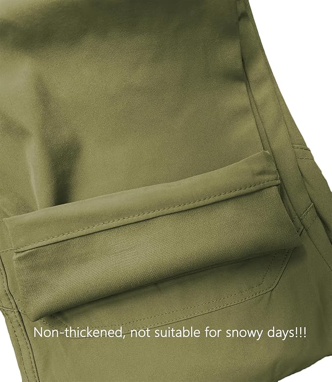 AUTIWITUA Men's Tactical Cargo Pants Water Resistant Lightweight Hiking Pants Outdoor Work Pants with Multi Pockets(No Belt)