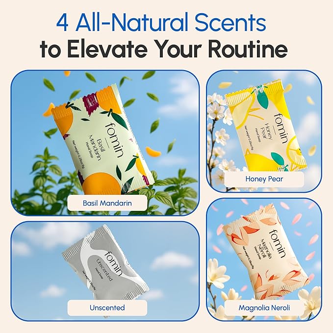 FOMIN Foaming Hand Soap Refills (16 Pack) - Variety Pack Foaming Hand Soap Tablets - Skin Friendly Foam Soap Refill for Hand Wash - Makes 128 fl oz (16 x 8 fl oz)