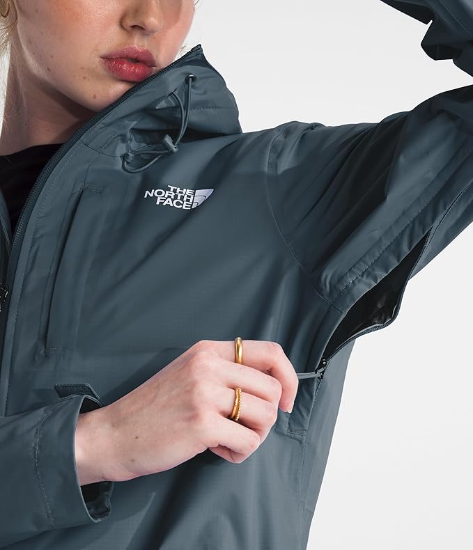 THE NORTH FACE Women's Alta Vista Rain Jacket | 3 Piece Hood With Adjustable Cinch-cord, Waterproof, Breathable