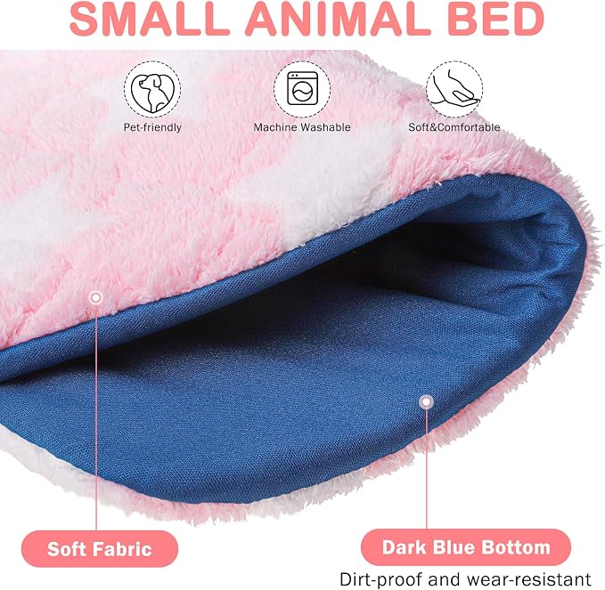 Homimp 2 Pack Guinea Pig Bed, Waterproof Reusable Small Animal Bed,Super Absorbent Pee Pad Mat for Rabbit Bunny Hamster Rat Hedgehog Chinchilla,Washable Fleece Cage Liners 12"x12"