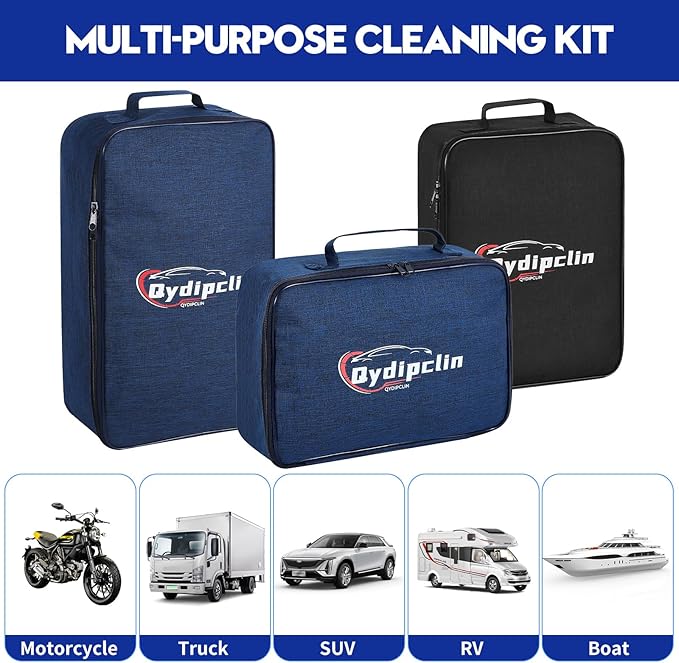 38PcsB Car Detailing Kit, Car Detailing Brush Set, Car Wash Cleaning Kit, Car Detailing Brushes, Professional Car Care Kit for Interior Exterior Wheels, Blue