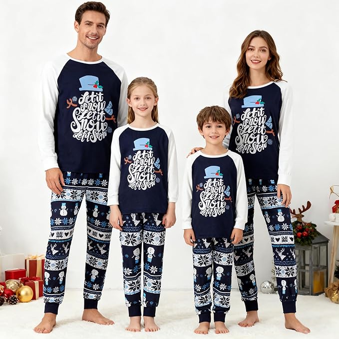 WephuPSho Christmas Family Matching Pajamas, Festive Xmas Jammies Sets for the Whole Family, Holiday Pjs Christmas