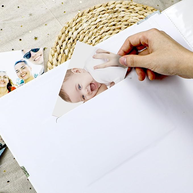 Holoary Baby Photo Album 4x6 500 Photos, Newborn Baby Keepsake Gifts for Baby Boy/Girl and New Parents, Woodland Animals Design Baby Photo Albums