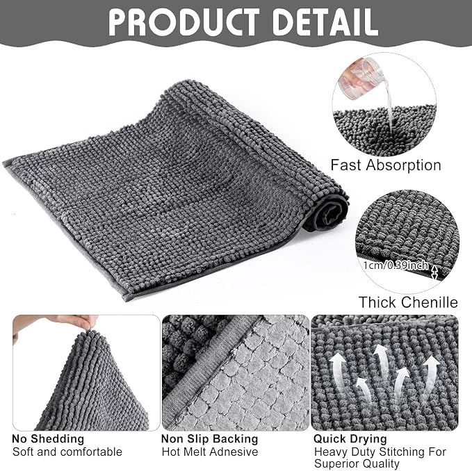 Amylove 4 Pcs Guinea Pig Cage Liner 16 x 24 Inch Washable Chenille Pee Pads Pet Dog Cat Bedding Training Mat Reusable for Small Animals Puppy Bunny Hamster Chinchilla