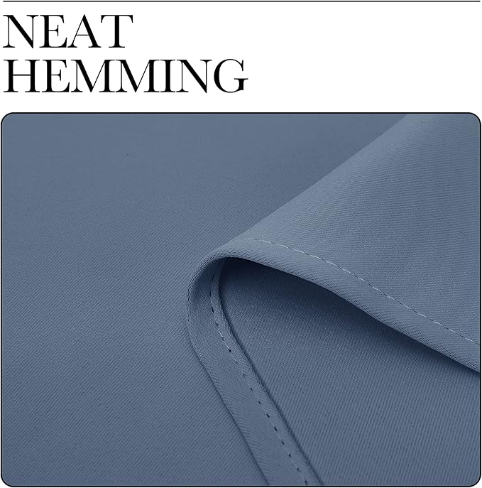 NICETOWN RV Blackout Curtains for Camper Windows, Short Blackout Curtains & Drapes, Thermal Insulated Blackout Curtain Panels for Kitchen, Play Room (Stone Blue, 29" Wide by 20" Long, 2 PCs)