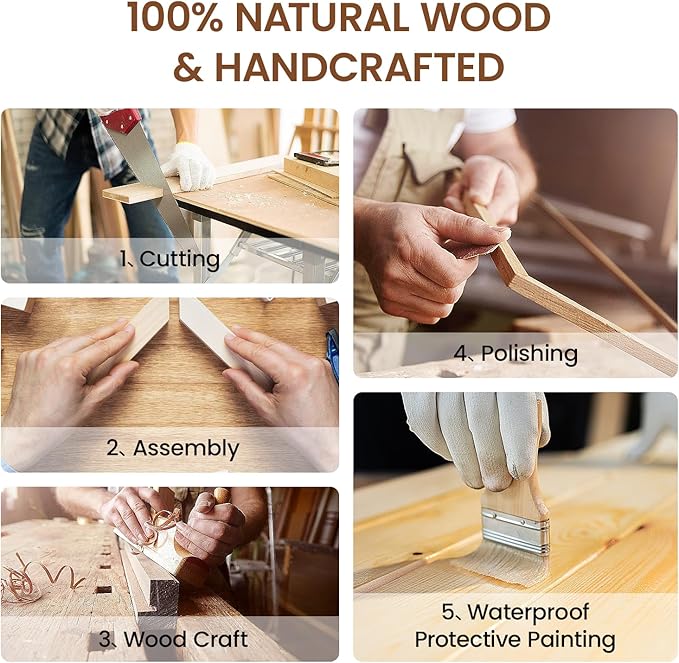 20x30 Picture Frame Natural Oak Wood From California-USA Walnut Color Finished Handcrafted 20 x 30 Poster Frame Matted to 16x24 Photo with Real Tempered Glass,for Photo,Certificate,Degree,Graduation