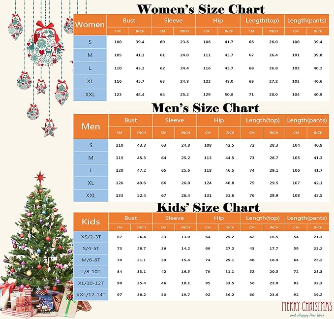 ANGELGGH Family Christmas PJs Matching Sets 2 Pcs Festival Party Pajamas Holiday Warm Sleepwear Couples Button Loungewear