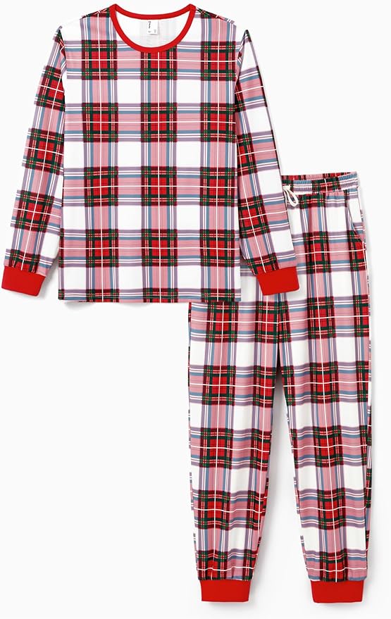 PATPAT Christmas Family Matching Pajama Sets Includes Christmas Socks - Perfect for Family Photos & Holiday Celebrations