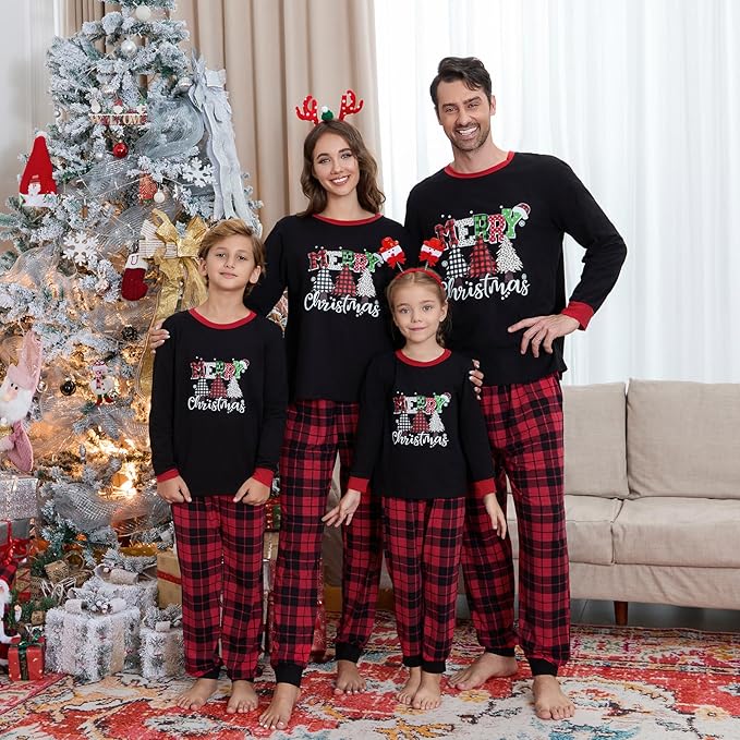 Christmas Pajamas for Family Matching Family Christmas Pajamas Set PJS Holiday Xmas Family Jammies Sleepwear