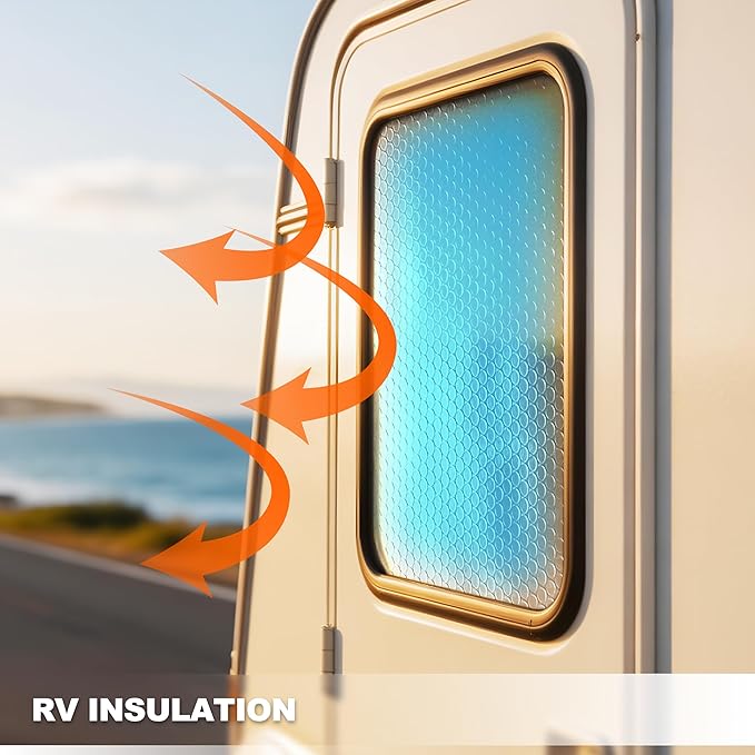 Bubble Reflective Insulation Roll to Window Insulation for Winter, Double Side Aluminum Bubble Foil Insulation Roll for Keep Heat,59"x 99" Thermal Insulation Shield,RV Window Insulation.