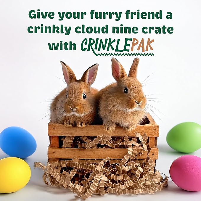 USA Made Crinkle Cut Paper Shred Filler Great for Shipping Packages, Gift Wrap, Basket Filling and All Other Occasions 8 oz Easter