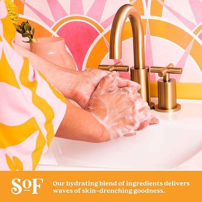 SoF Hydrating Foaming Hand Wash - With Organic Agave Nectar & Coconut Oil- Vegan & Non GMO- Free From Phthalates, Sulfates & Parabens- Variety Pack - 8 oz Bottle 6 Pack