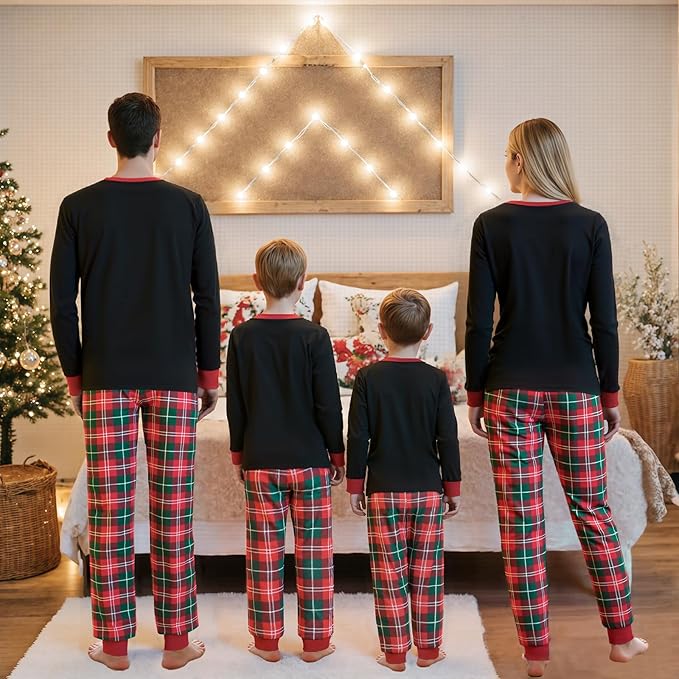 WephuPSho Christmas Family Matching Pajamas, Festive Xmas Jammies Sets for the Whole Family, Holiday Pjs Christmas