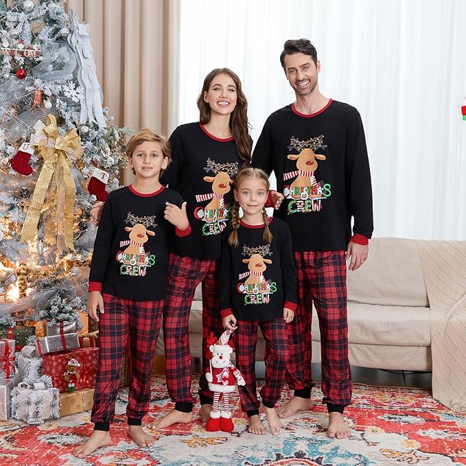 Christmas Family Pajamas Matching Sets, Matching Christmas Pjs For Family and Dog, Holidays Jammies Family Pjs Set