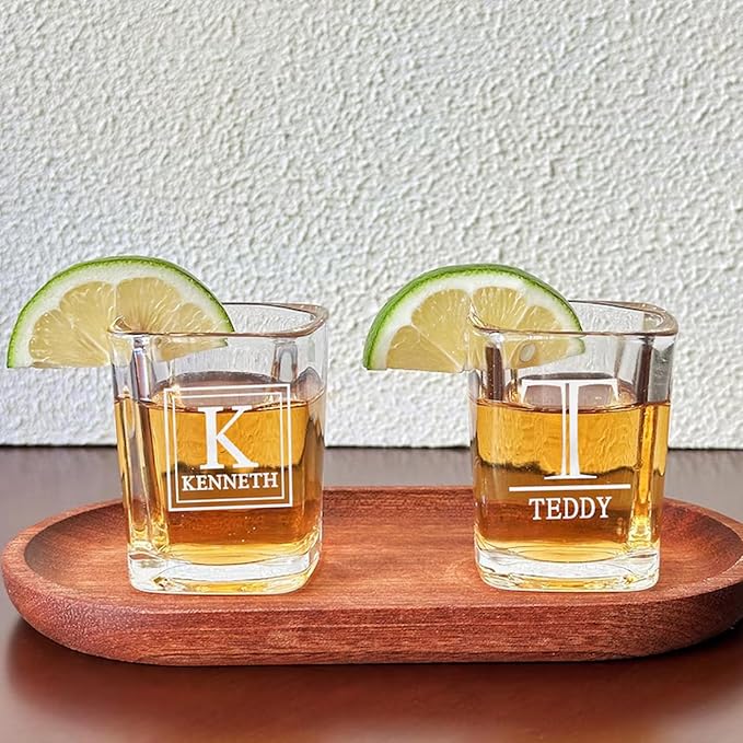 Personalized Groomsmen Gifts, Whiskey Glass 10 oz, Best Man Gift Custom Wedding Party Barware, Old Fashion Cup for Brandy Whiskey Beer for Men, Rocks Glasses for Dad, Husband (Style B)