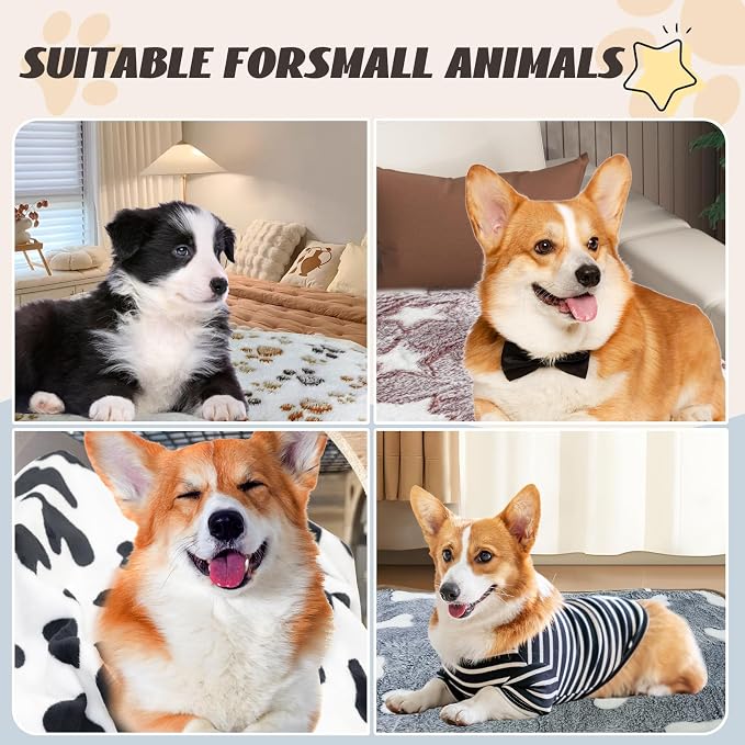 YedsIntu 6 Pcs Washable Guinea Pig Blankets Absorbent Animal Fleece Bedding Waterproof Cage Liners Reusable Pet Pee Pad Sleep Mat Pad Cover for Hamster Ferret Rabbit Chinchilla Hedgehog (20"x30")