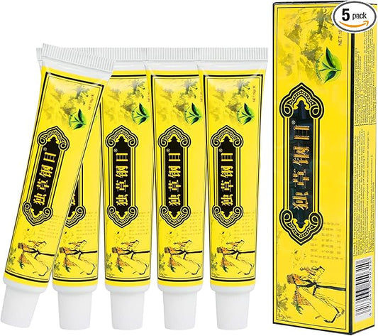 5Pcs Chinese Herbal Eczema Psoriasis Creams Dermatitis and Eczema Pruritus Psoriasis Ointment