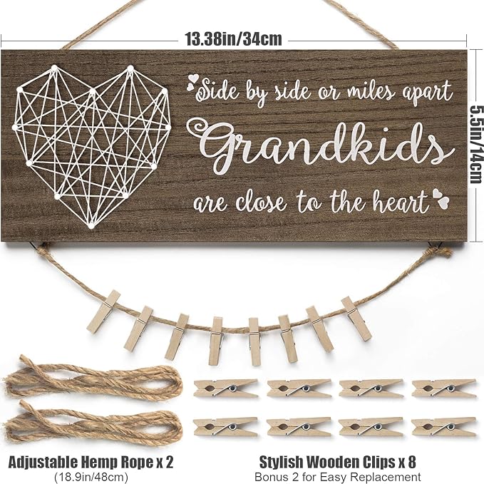 Best Grandma Gifts Christmas Gifts for Grandma Picture Frame, Birthday Gift for Nana from Grandchildren Granddaughter Grandson, Grandkids Photo Holder Grandpa Gigi Nana Gift for Thanksgiving