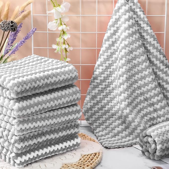 Moukeren 20pcs Guinea Pig Blankets, 14 x 30 Inch, Waffle Style, Light Gray | Washable Reusable Bedding Pads for Small Animals, Soft Absorbent Mats for Guinea Pig, Rabbit, Hamster, Hedgehog & Chinchilla