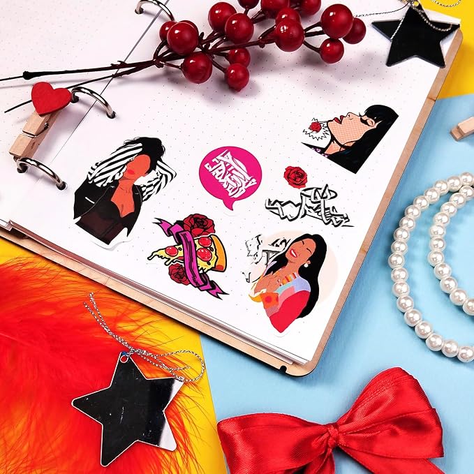 Selen_a Quintanill_a Stickers for Water Bottles - Waterproof Selenaa Stickers, Gifts for Women and Men, Gifts for Women & Men