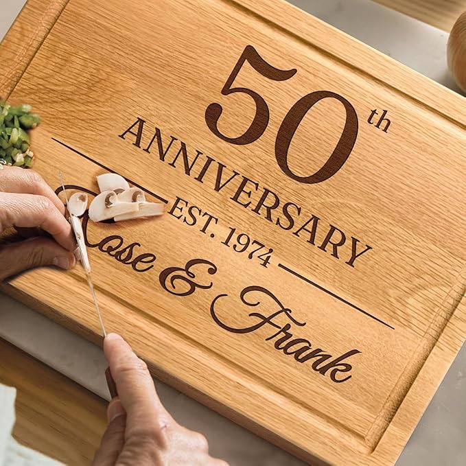 Wedding Gifts for Couple 2025, Personalized Cutting Board for Couple, 50th Anniversary, Housewarming, New Home, Christmas, Registry Gift For Wife, Husband, Him, Her