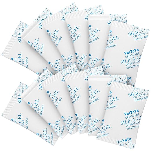 VacYaYa 2 Gram(250Packs) Food Grade Moisture Absorbers Silica Gel Packs Desiccant for Storage,Food Safe Dessicant Silica Gel Packets for Moisture Storage Control