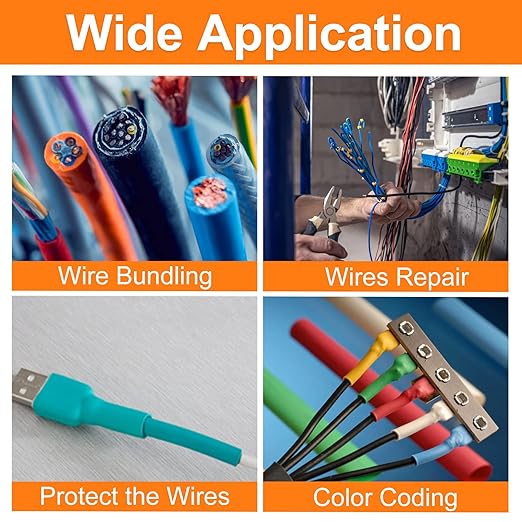 ASHINER Heat Shrink Tubing Kit - 580Pcs EVA Material in 6 Colors and 11 Sizes - Ideal for Electrical Insulation, Repairs, and Wire Connectors with User-Friendly Design and Storage Case