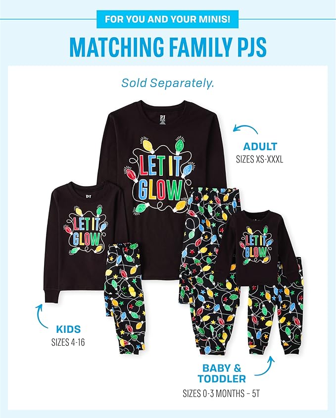 The Children’s Place Family Matching, Christmas and Holiday Pajama Sets, Cotton