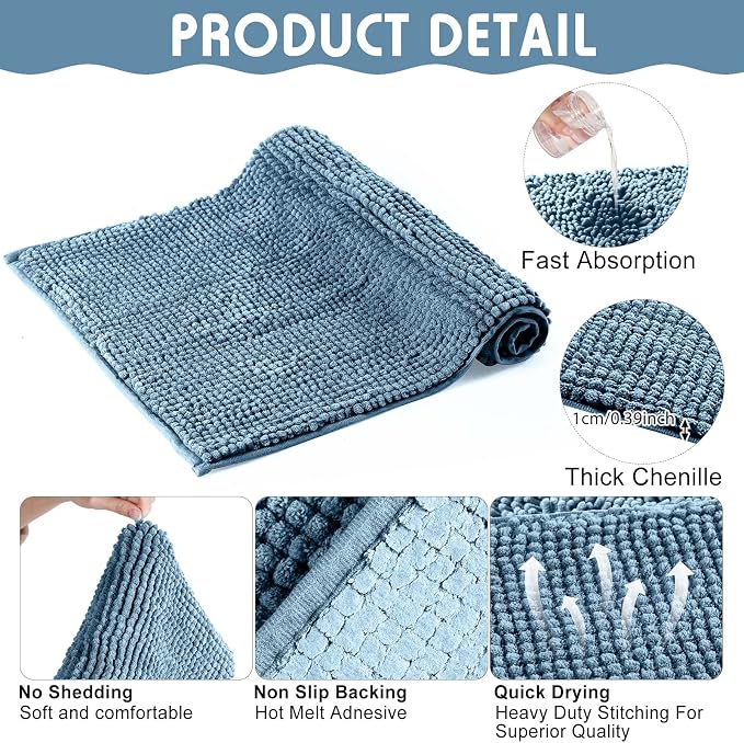 Amylove 4 Pcs Guinea Pig Cage Liner 16 x 24 Inch Washable Chenille Pee Pads Pet Dog Cat Bedding Training Mat Reusable for Small Animals Puppy Bunny Hamster Chinchilla