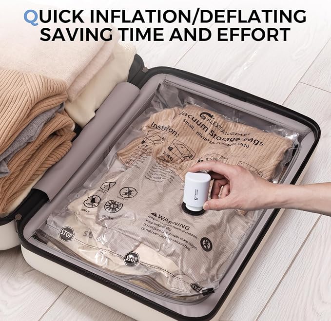 FLEXTAILGEAR Tiny and Portable Air Pump Ultra-Mini Pump with 1300mAh Battery USB Rechargeable to Inflate Deflate for Pool Floats, Air Bed, Air Mattress Swimming Ring, Vacuum Storage Bags