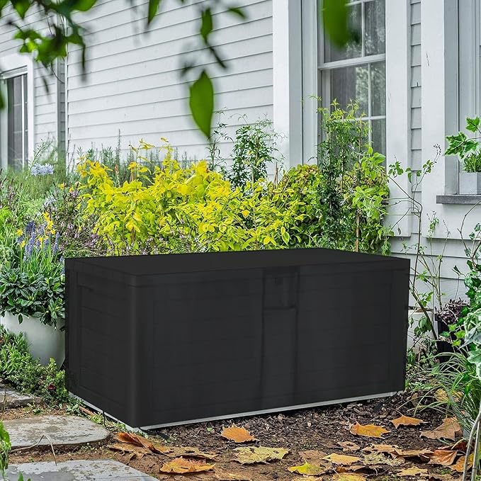 Outdoor Storage Box Cover for Keter Denali 200 Gallon Resin Large Deck Box,Waterproof Patio Storage Box Cover - 60 x 29 x 36 Inch