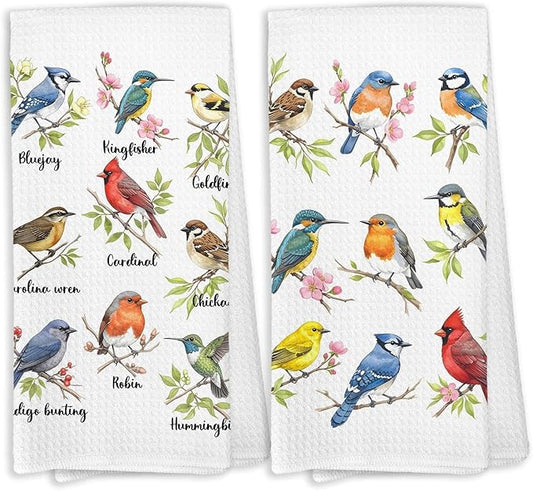 Bird Gifts Kitchen Towels, Gifts for Bird Lovers Women, Birds Birder Dish Towels for Kitchen,Birds Decorative Hand Towels for Bathroom