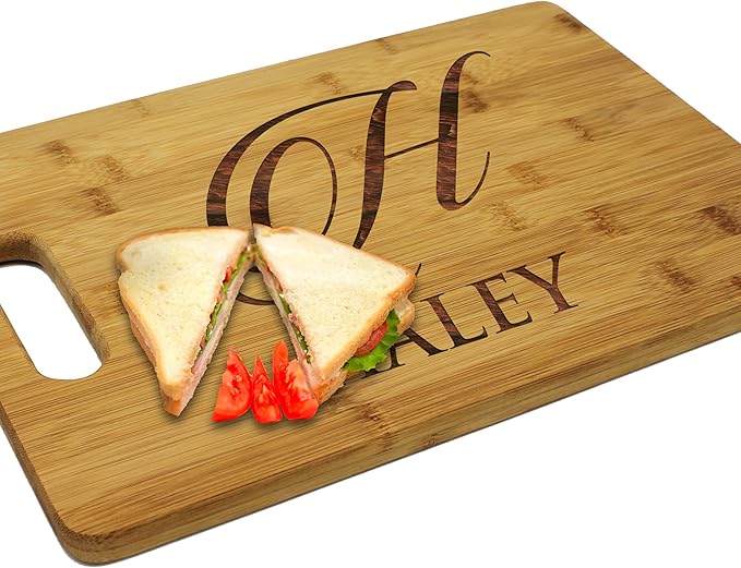 My Personal Memories Custom Personalized Bamboo Wood Cutting Board