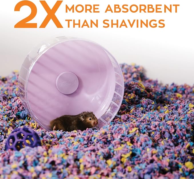 Carefresh Confetti Small Pet Bedding, 99% Dust-Free Natural Paper with Superior 10 Day Odor Control & Absorption for Guinea Pigs, Hamsters, 50L, (Pack May Vary) (L0410) | 2X more absorbent, 99% dust free, odor control, Biodegradable and compostable, Fo...
