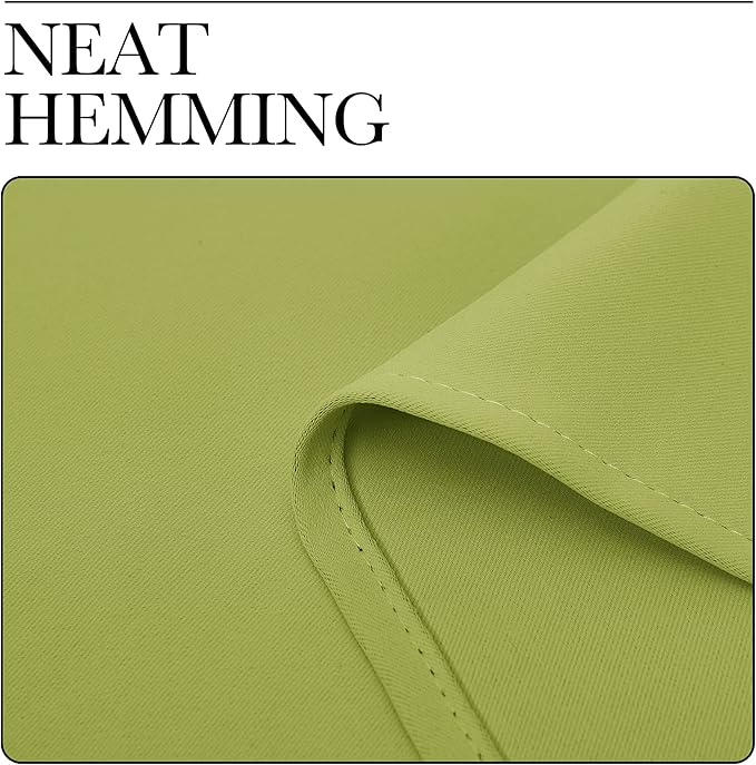 NICETOWN Blackout Curtains for Living Curtains, Fresh Green, 2 Panels, 52 by 95, Room Darkening Window Curtain Panels, Easy-Care Solid Thermal Insulated Draperies/Drapes for Daughter Room