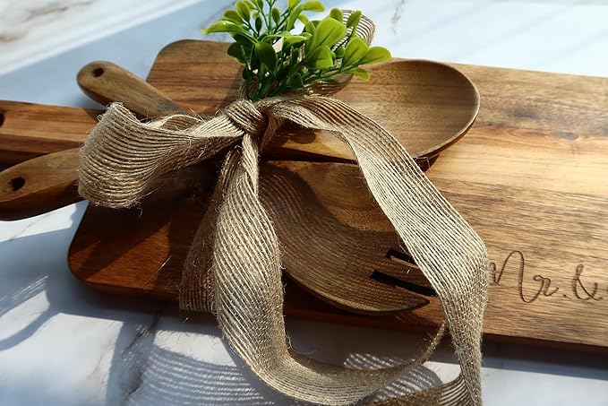 Wedding Gifts, Bridal Shower Gifts, Wedding Gifts for Couples 2024, Engraved Wood Cutting Boards for Couples Husband Wife, Newlywed Mr and Mrs Gifts