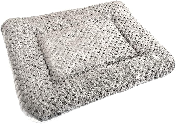 Small Animal Bed Mat, Soft & Warm, Suitable for Guinea Pig, Hamster, Rabbit, Rat and Bearded Dragon (X-Large(13.3''x9.4''), Mesh Grey)