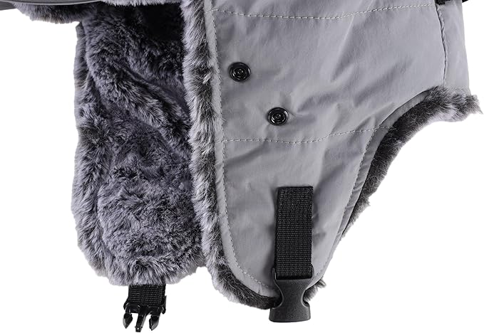 Connectyle Trapper Hat for Men Women Faux Fur Winter Hat with Ear Flaps Water-Resistant Hunting Hats Ushanka Skiing Cap