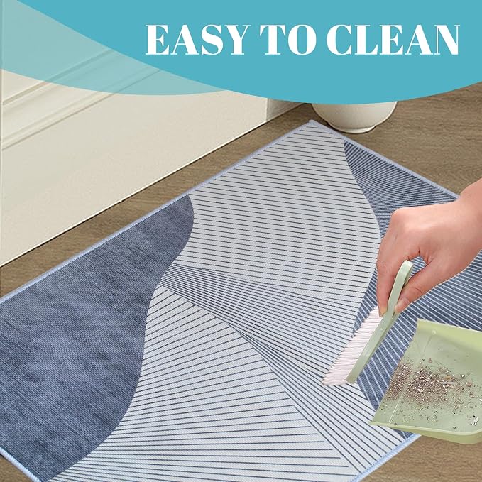 PINVNBY Washable Guinea Pig Cage Liner,31.5x19.69x0.16 Inches Rabbit Litter Box Mat Waterproof Bunny Rug Reusable Small Animal Cage Potty Liners with Anti Slip Bottom Pad for Chinchillas Hamster Rat