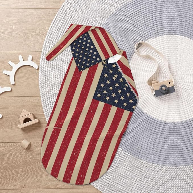 Newborn Swaddle Blankets and Hat Set Soft Cotton Baby Swaddle Wrap Warm Infant Receiving Blanket USA Flag