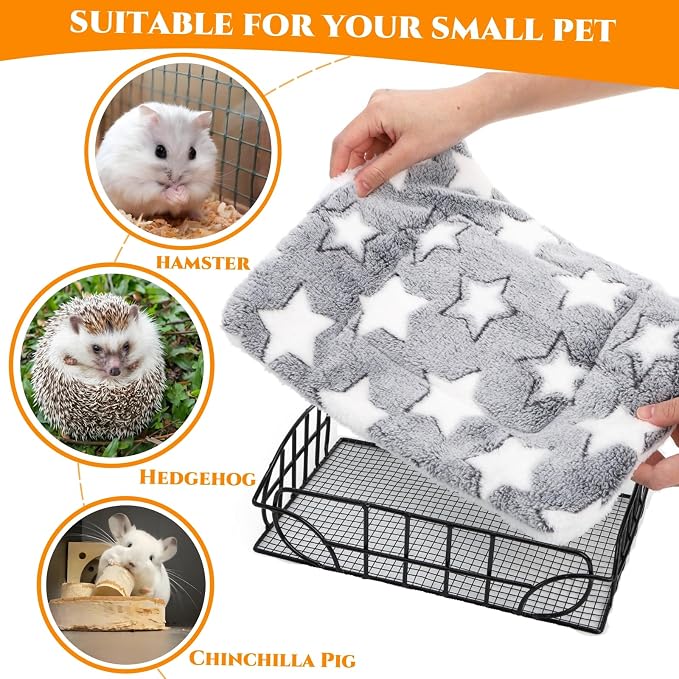 Metal Rat Cage Hanging Platform with Mat, Chew Proof | Rat Hammock Basket Squirrel Cage Bed Platform Accessories, Small Animal Habitat for Hamster, Hedgehog, Chinchilla Pig, Black