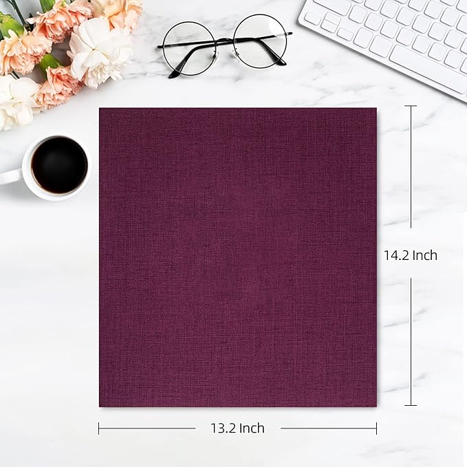 potricher Photo Album for 4x6 1000 Photos Linen Cover Extra Large Capacity Picture Book for Family Wedding Anniversary and Baby (Purple)