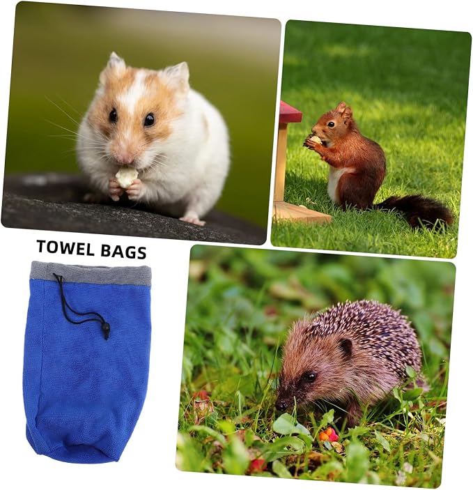 POPETPOP Ferret Small Pet Bath Towel Fast Absorption Comfortable Easy to Pet Grooming Towel
