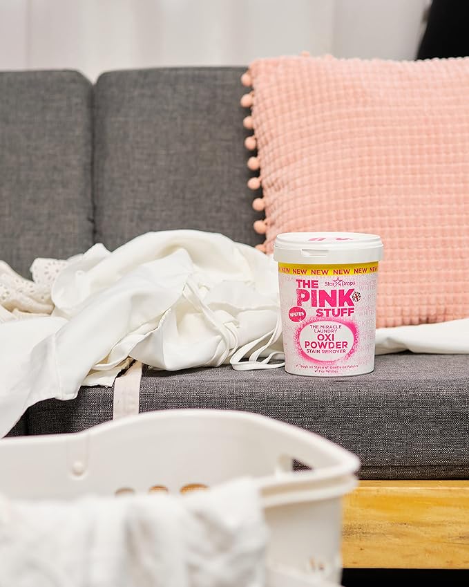 Stardrops - The Pink Stuff - The Miracle Laundry Oxi Powder Stain Remover For White’s Bundle (2 Whites Powder), 4.40 Pound (Pack of 2) (PS2LW)