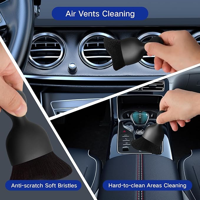 41Pcs Car Detailing Kit, Car Detailing Brush Set, Car Wash Cleaning Kit, Car Detailing Brushes, Professional Car Care Kit for Interior Exterior Wheels, Blue