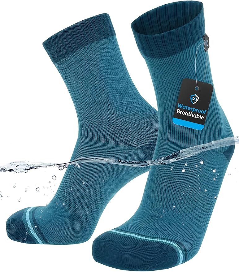 DexShell Waterproof Everyday Socks - Breathable Membrane, Quarter Crew Length for Walking, Commuting & All-Weather Comfort