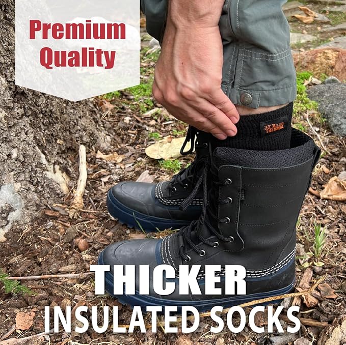 35° BELOW Thermal Insulated 1 or 3 Pk Socks for Men and Women, Designed with Soft Aluminized Loops to Keep Feet Warm and Cozy