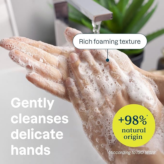 ATTITUDE Hand Soap for Sensitive Skin with Oat and Argan Oil, EWG Verified, Dermatologically Tested, Vegan, 16 Fl Oz (Pack of 3)