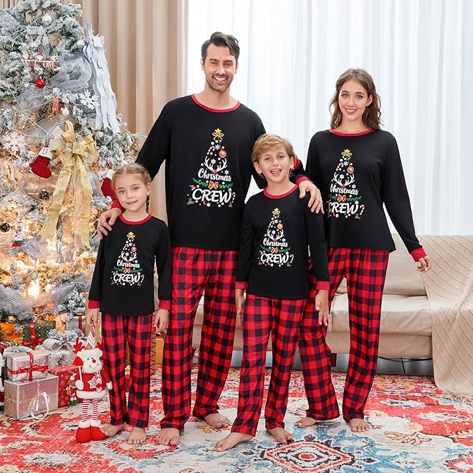 Christmas Pajamas for Family Matching Family Christmas Pajamas Set PJS Holiday Xmas Family Jammies Sleepwear